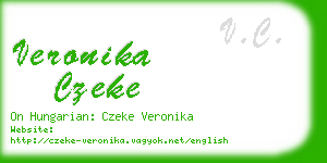 veronika czeke business card